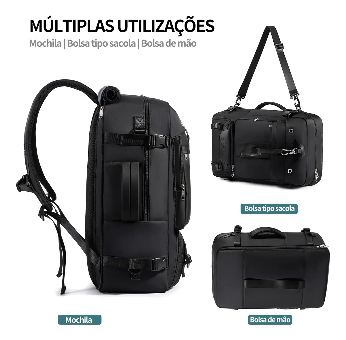 Mochila Voykr 60L com Carregador - detalhes